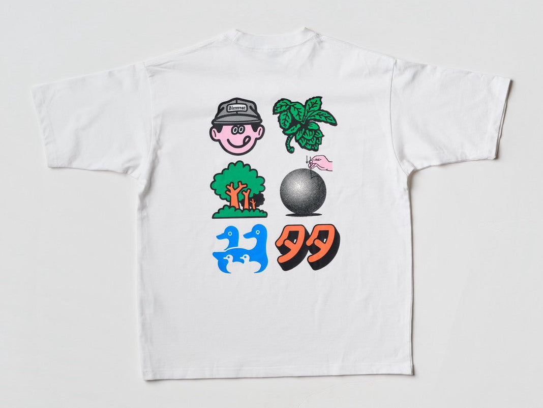 Bierernst X face Oka Short sleeve t shirts – TAMA tumuji WERKS.